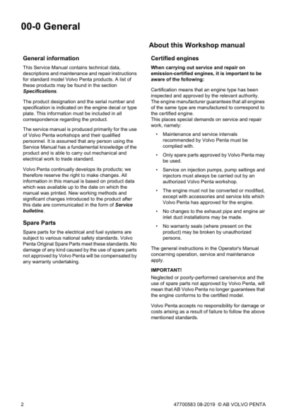 Volvo Penta D9 D11 D12 D13 D16 Marine Engines Electrical System Manual - Image 4
