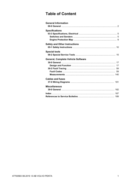 Volvo Penta D9 D11 D12 D13 D16 Marine Engines Electrical System Manual - Image 3