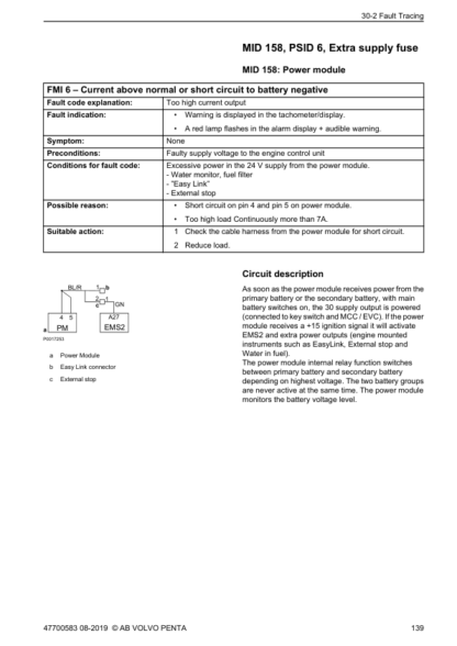 Volvo Penta D9 D11 D12 D13 D16 Marine Engines Electrical System Manual - Image 6