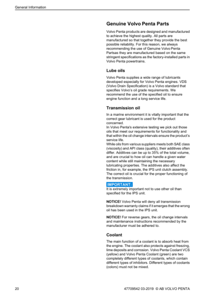 Volvo Penta D9 Marine Engine Service Manual - Image 8