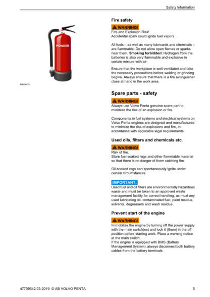 Volvo Penta D9 Marine Engine Service Manual - Image 6