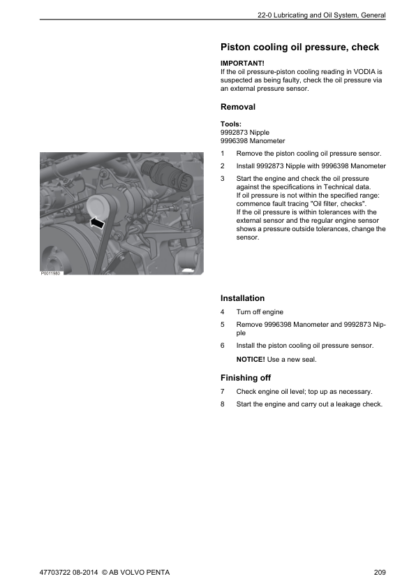 Volvo Penta D9 Marine Engine Workshop Manual - Image 13