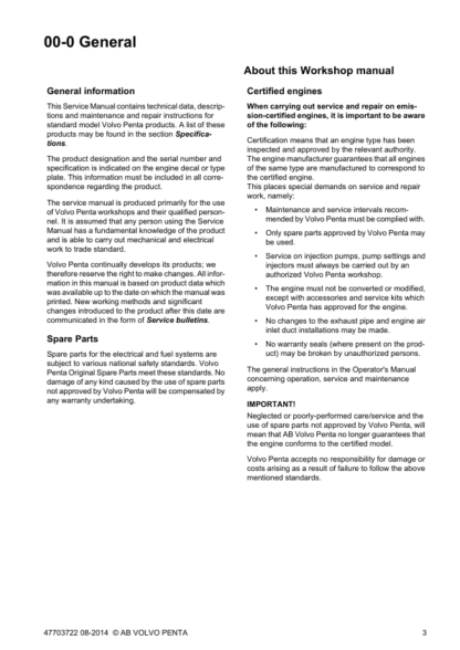 Volvo Penta D9 Marine Engine Workshop Manual - Image 5