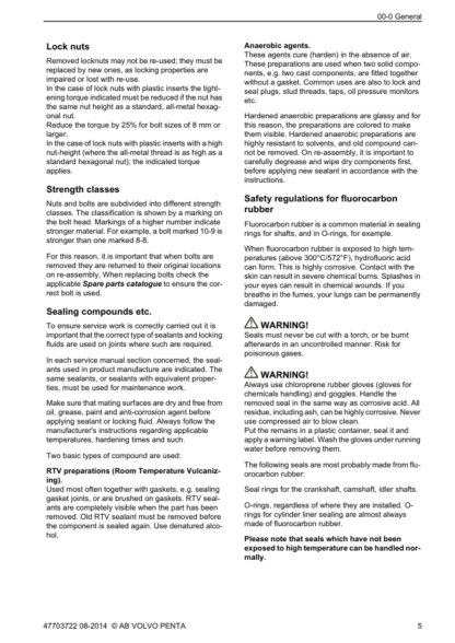 Volvo Penta D9 Marine Engine Workshop Manual - Image 7