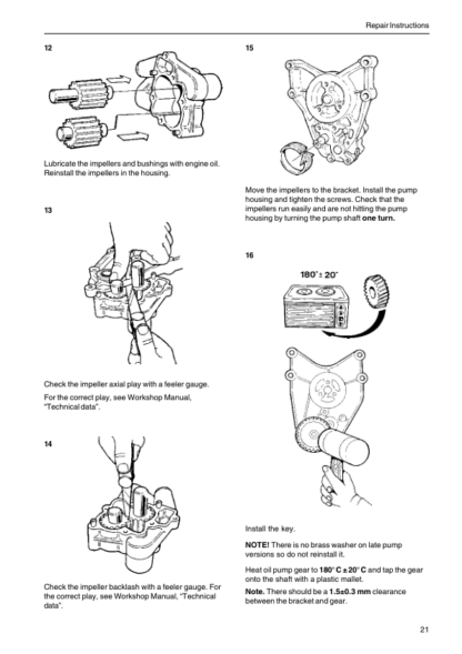 Volvo Penta KAD42 Marine Engines Fuel Lubrication Systems Workshop Manual - Image 10
