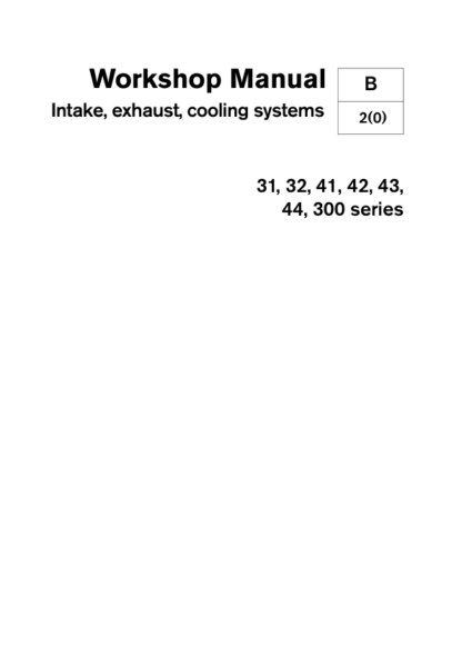 Volvo Penta KAD42 Marine Engines Intake Exhaust Cooling Systems Manual - Image 2