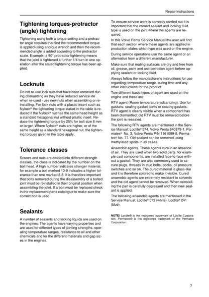 Volvo Penta KAD42 Marine Engines Intake Exhaust Cooling Systems Manual - Image 12