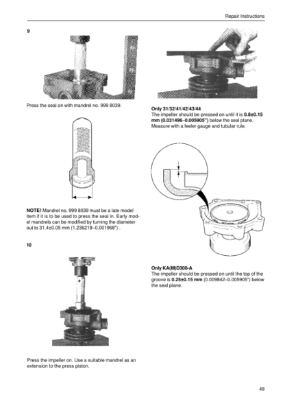 Volvo Penta KAD42 Marine Engines Intake Exhaust Cooling Systems Manual - Image 11