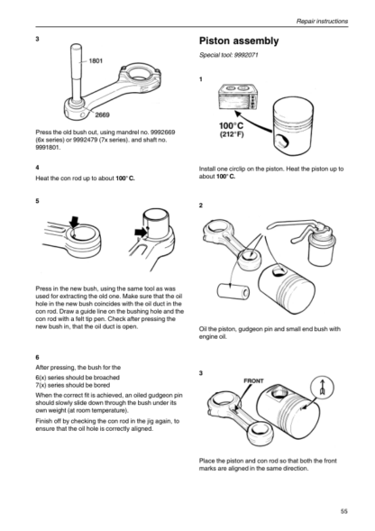 Volvo Penta TAMD61A TAMD62A TAMD63L A Marine Engines Workshop Manual - Image 7