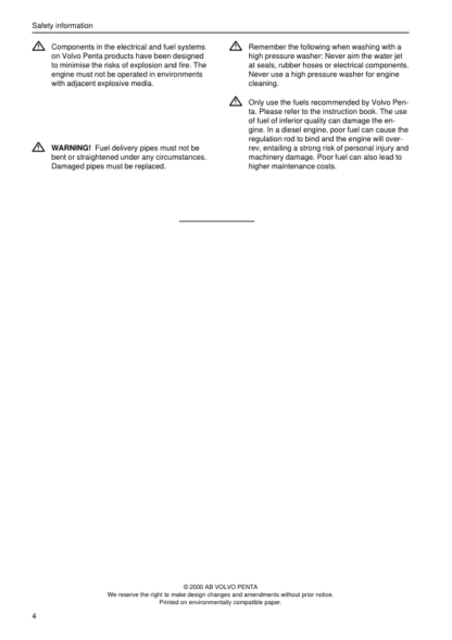 Volvo Penta TAMD61A TAMD62A TAMD63P A Marine Engines Wiring Diagrams - Image 3