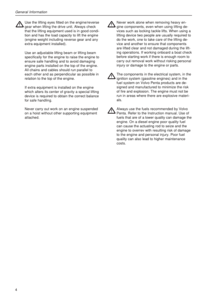 Volvo Penta TAMD61A TAMD62A TAMD63P A Marine Engines Workshop Manual Lubrication System - Image 6