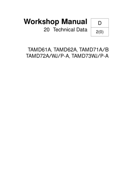 Volvo Penta TAMD61A TAMD62A TAMD71A Marine Engines Technical Data - Image 2