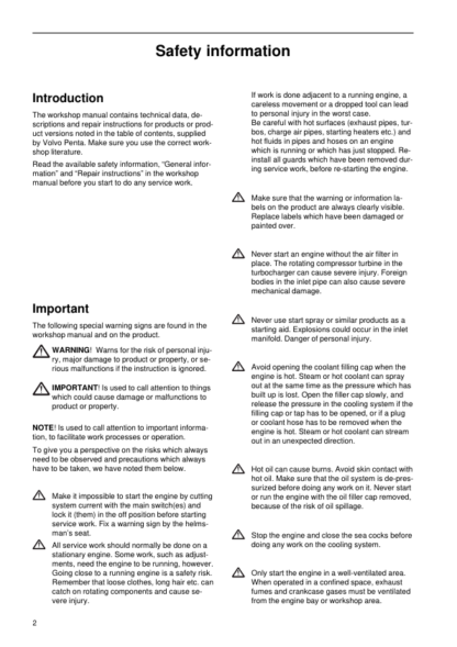 Volvo Penta TAMD63A Marine Engine Technical Data - Image 4