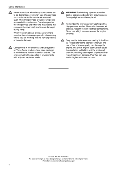 Volvo Penta TAMD63A Marine Engine Technical Data - Image 6