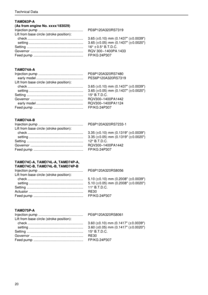 Volvo Penta TAMD63L A TAMD63P A TAMD74 Series Marine Engines Workshop Manual - Image 10