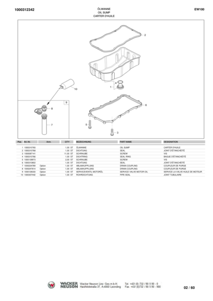 Wacker Neuson E06 06 Mobile Excavator Parts Catalog - Image 8