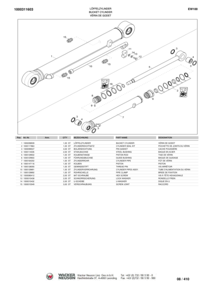 Wacker Neuson E06 06 Mobile Excavator Parts Catalog - Image 5