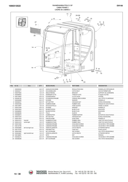 Wacker Neuson E06 06 Mobile Excavator Parts Catalog - Image 7