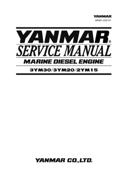 Yanmar 3YM30 3YM20 2YM15 Engine Service Manual - Image 2