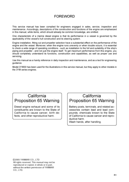 Yanmar 3YM30 3YM20 2YM15 Engine Service Manual - Image 4