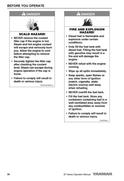Yanmar 4BYand6BY Engine Operation Manual - Image 14