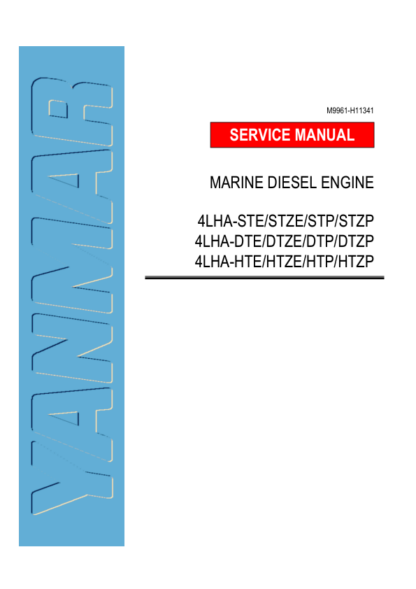 Yanmar 4LHA TCRHC61W Engine Service Manual - Image 2