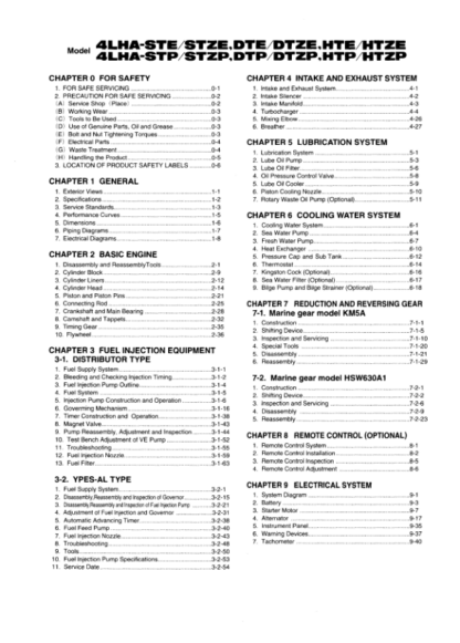 Yanmar 4LHA TCRHC61W Engine Service Manual - Image 6