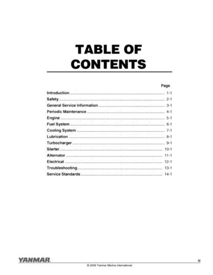 Yanmar 6CX530 Engine Service Manual - Image 5