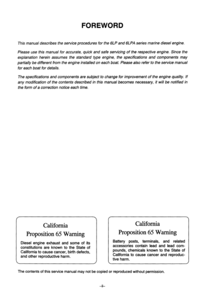 Yanmar 6LP Series Engine Service Manual - Image 5