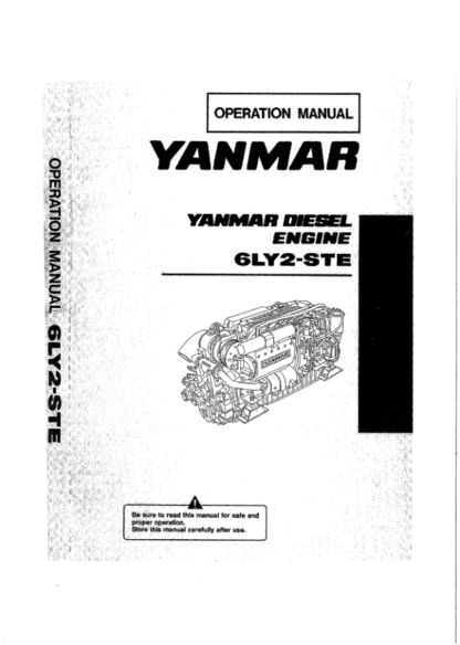 Yanmar 6LY2 Engine Operation Manual - Image 2
