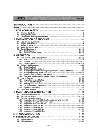 Yanmar 6LY2 Engine Operation Manual - Image 8