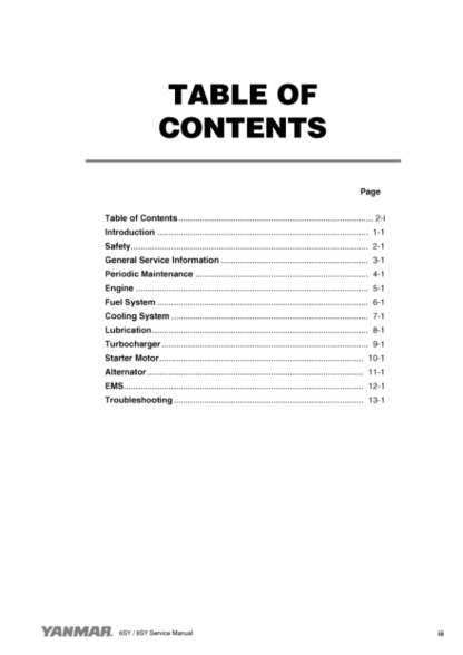 Yanmar 6SY-STP2 6SY655 8SY-STP Engine Service Manual - Image 5