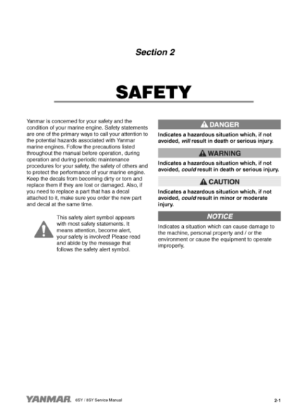 Yanmar 6SY-STP2 6SY655 8SY-STP Engine Service Manual - Image 7