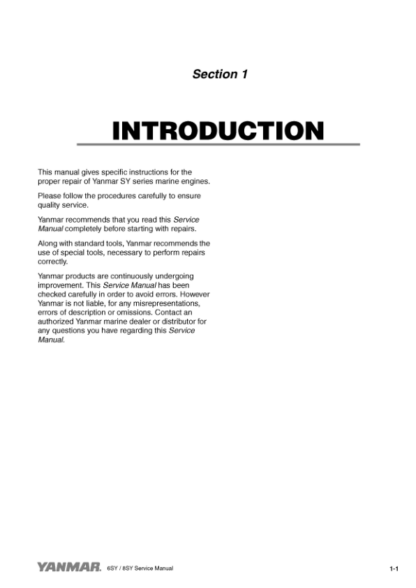 Yanmar 6SY-STP2 6SY655 8SY-STP Engine Service Manual - Image 6