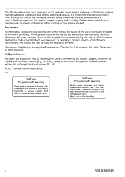 Yanmar 6SY-STP2 6SY655 8SY-STP Engine Service Manual - Image 4