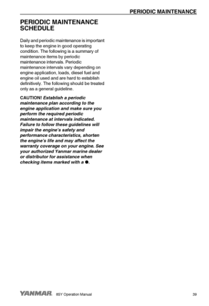 Yanmar 8SY Engine Operation Manual - Image 12