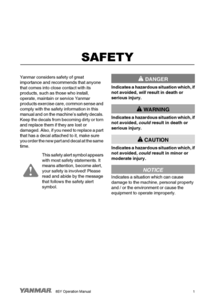 Yanmar 8SY Engine Operation Manual - Image 9