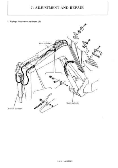 Yanmar B25V Excavator Service Manual - Image 11