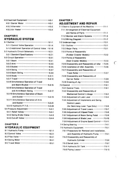 Yanmar B25V Excavator Service Manual - Image 5
