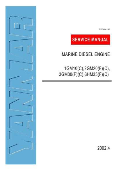 Yanmar GM Engine Service Manual - Image 2