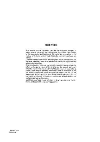 Yanmar GM Engine Service Manual - Image 5