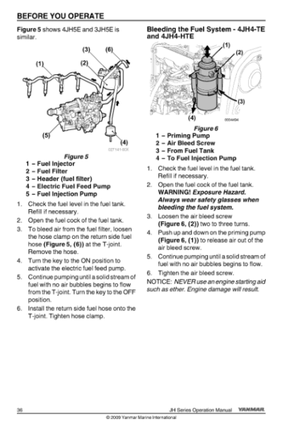 Yanmar JH Series Engine Operation Manual - Image 12
