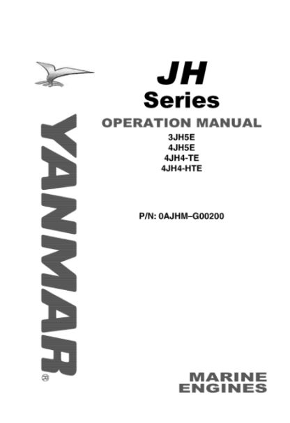 Yanmar JH Series Engine Operation Manual - Image 4