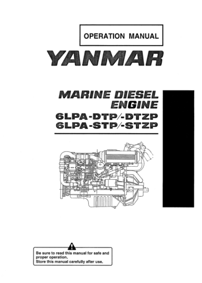 Yanmar LPA Series Engine Operation Manual - Image 2