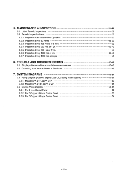 Yanmar LPA Series Engine Operation Manual - Image 6