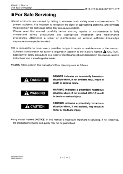 Yanmar LY Series Engine Service Manual - Image 5