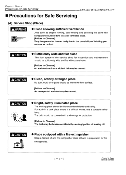 Yanmar LY Series Engine Service Manual - Image 6
