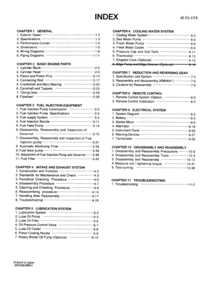 Yanmar LY Series Engine Service Manual - Image 4