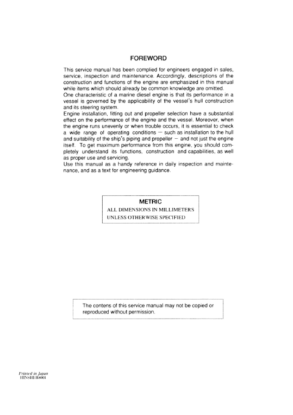 Yanmar LYA Series Engine Service Manual - Image 4