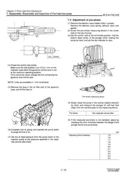 Yanmar LYA Series Engine Service Manual - Image 16